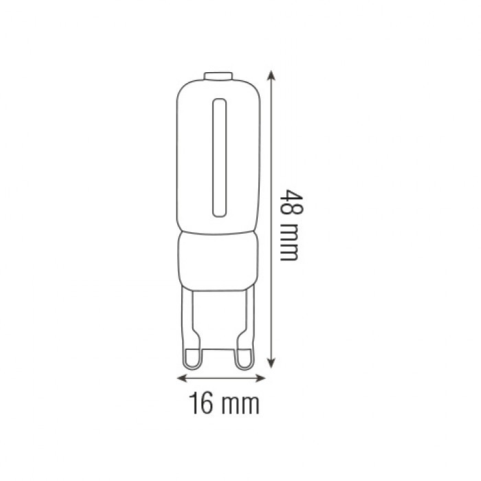 Cвітлодіодна лампа DECO-3 3W G9