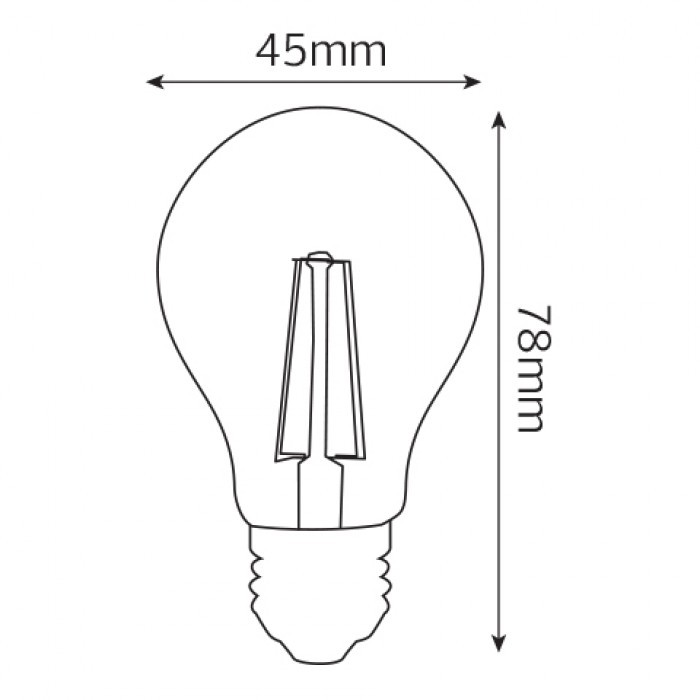 Cвітлодіодна лампа FILAMENT CANDLE-4 4W