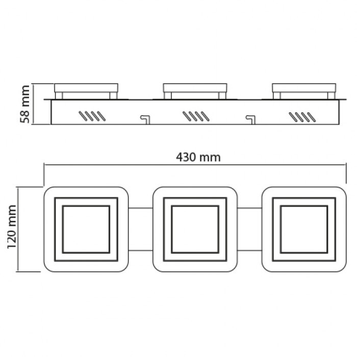 430*120*58 mm