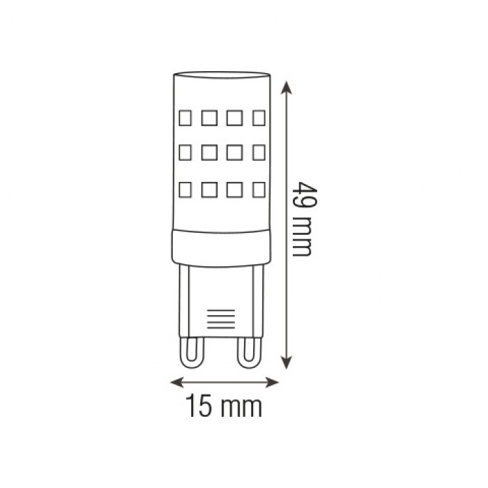 Світлодіодна лампа PETA-4 4W G9 
