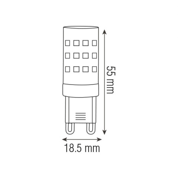 Светодиодная лампа PETA-8 8W G9 