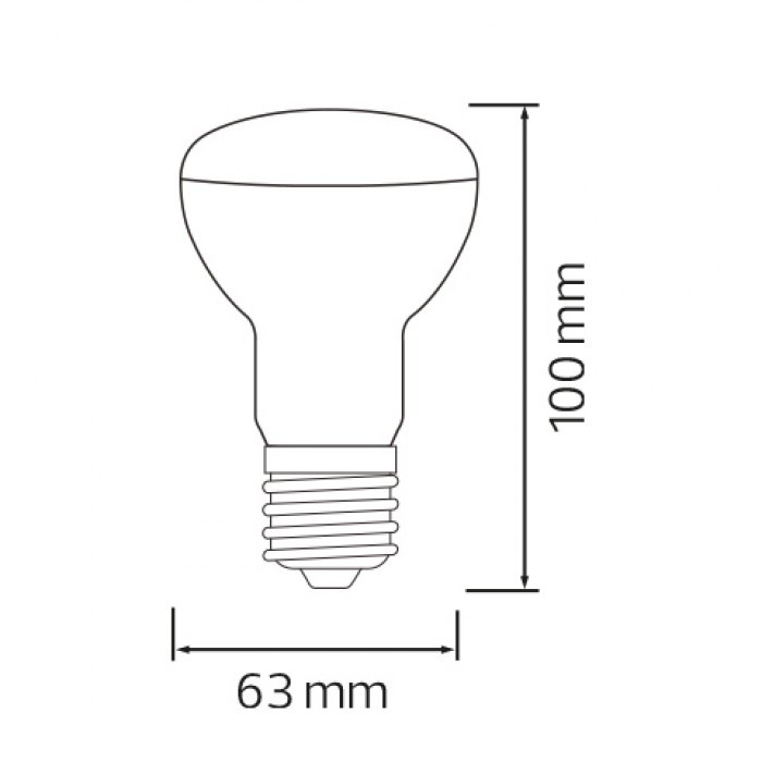 Cвітлодіодна лампа REFLED-10 10W  R63