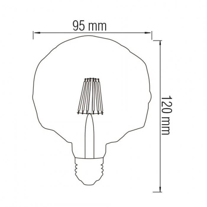 Cвітлодіодна лампа FILAMENT RUSTIC CRYSTAL-4 4W 
