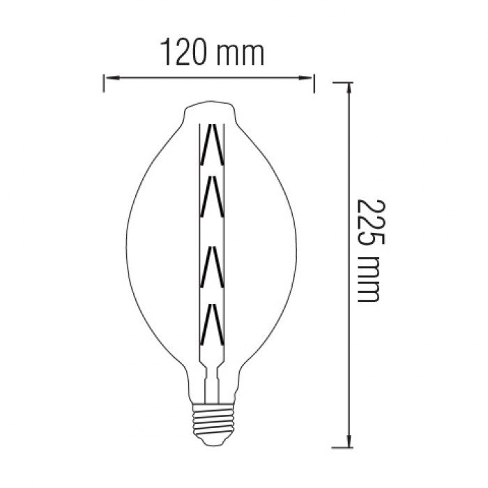 Cвітлодіодна лампа FILAMENT CANDLE-4 4W