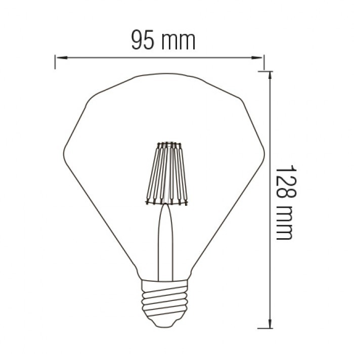 Cвітлодіодна лампа FILAMENT CANDLE-4 4W