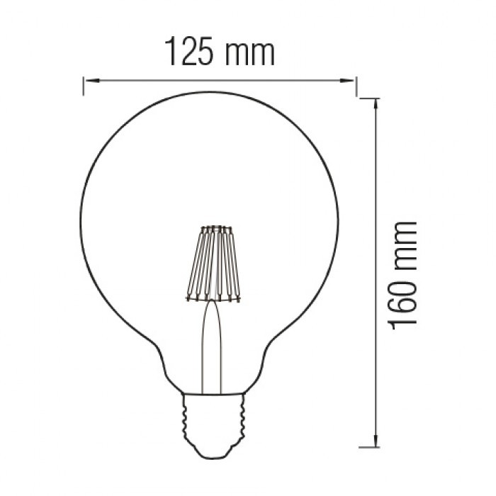 Светодиодная лампа FILAMENT RUSTIC MERIDIAN-6 6W 