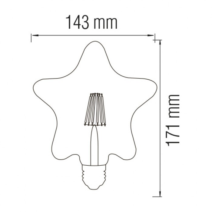 Cвітлодіодна лампа FILAMENT CANDLE-4 4W