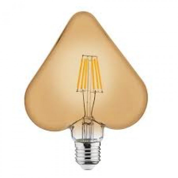 Светодиодная лампа FILAMENT RUSTIC HEART-6 6W