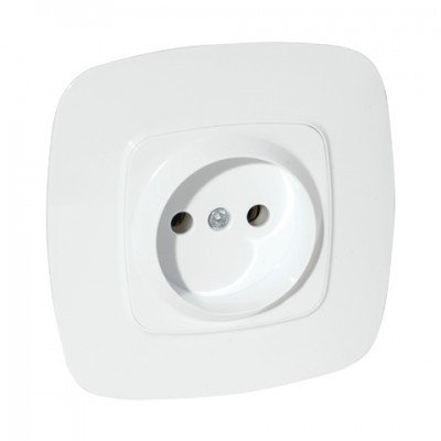  Socket double with grounding white ELA