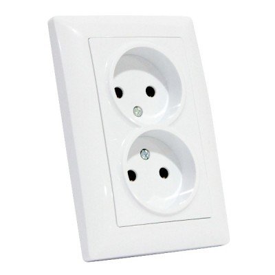 The socket is double with grounding
