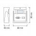  Power supply battery 12 V DC. Power supply battery 3xAA 1.5V. Operating frequency 315 MHz. Range 120m open space. Volume max.85db. 38 melodies