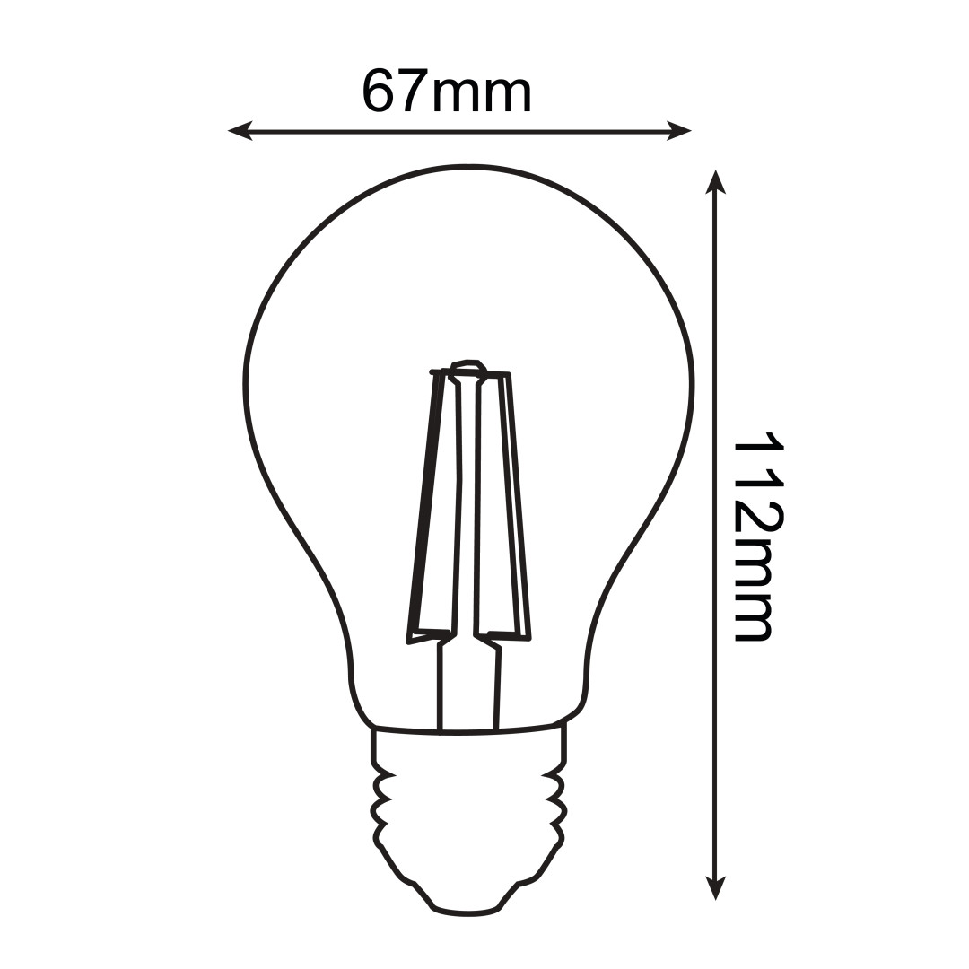 Cвітлодіодна лампа FILAMENT GLOBE-10 10W