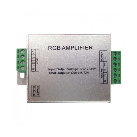 Підсилювач світлодіодної стрічки RGB AMPLIFIER 12A