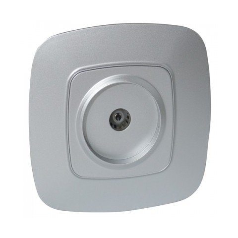 Розетка ТВ прохідна біла ELA